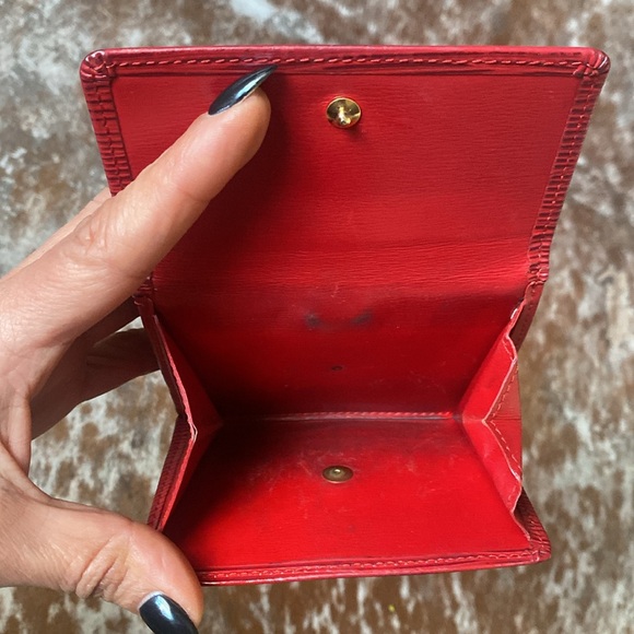 LOUIS VUITTON Epi red Portefeuille Elise Compact - Picture 6 of 11
